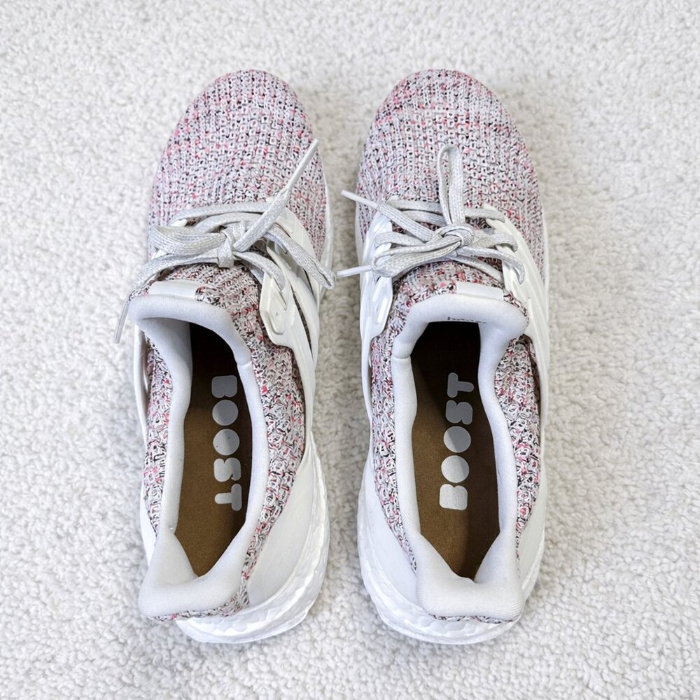 Adidas UltraBoost 4.0 Women's Running Shoes Size 9.5 Pink White - Picture 3 of 6